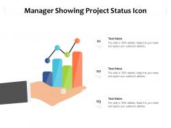 Manager showing project status icon