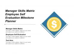 Manager skills matrix employee self evaluation milestone planner cpb