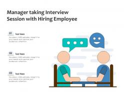Manager Taking Interview Session With Hiring Employee