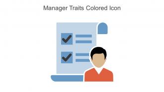 Manager Traits Colored Icon In Powerpoint Pptx Png And Editable Eps Format