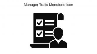 Manager Traits Monotone Icon In Powerpoint Pptx Png And Editable Eps Format