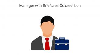 Manager With Briefcase Colored Icon In Powerpoint Pptx Png And Editable Eps Format