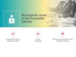Managerial areas of the hospitality industry pricing ppt powerpoint presentation infographic outfit