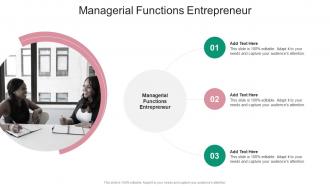 Managerial Functions Entrepreneur In Powerpoint And Google Slides Cpb