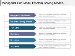 Managerial grid model problem solving models brand value model cpb