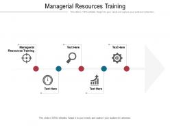 Managerial resources training ppt powerpoint presentation show graphics design cpb