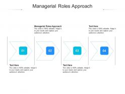 Managerial roles approach ppt powerpoint presentation slides visuals cpb
