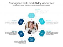 Managerial skills and ability about me infographic template