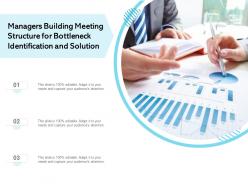 Managers building meeting structure for bottleneck identification and solution