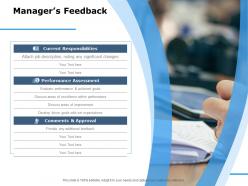 Managers Feedback Comments And Approval Ppt Powerpoint Presentation Model Example