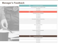 Managers Feedback Future Goals Ppt Powerpoint Presentation Icon Model