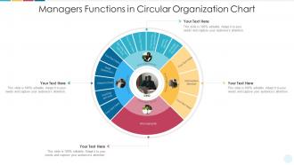Managers functions in circular organization chart