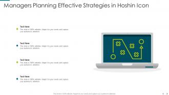 Managers planning effective strategies in hoshin icon