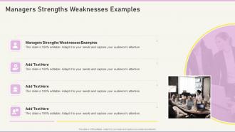 Managers Strengths Weaknesses Examples In Powerpoint And Google Slides Cpb