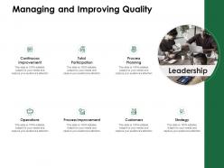 Managing and improving quality continuous improvement ppt powerpoint example