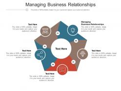 Managing business relationships ppt powerpoint presentation summary tips cpb