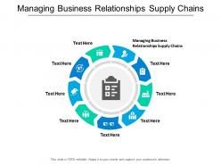 Managing business relationships supply chains ppt powerpoint presentation styles designs cpb