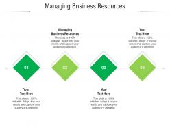 Managing business resources ppt powerpoint presentation ideas themes cpb