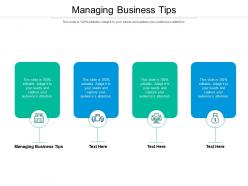 Managing business tips ppt powerpoint presentation styles slide cpb