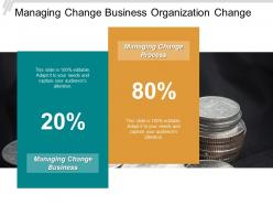 Managing change business organization change process process improvement productivity cpb
