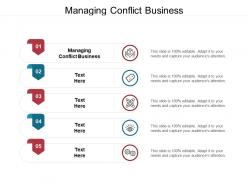 Managing conflict business ppt powerpoint presentation model files cpb