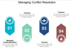 Managing conflict resolution ppt powerpoint presentation show ideas cpb