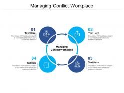 Managing conflict workplace ppt powerpoint presentation portfolio example topics cpb