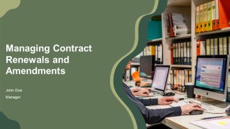 Managing Contract Renewals And Amendments PPT Slides AT