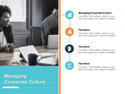 Managing corporate culture ppt powerpoint presentation inspiration portfolio cpb