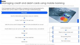 Managing Credit And Debit Cards Comprehensive Guide For Mobile Banking Fin SS V