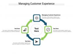 Managing customer experience ppt powerpoint presentation icon cpb
