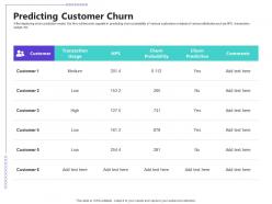 Managing customer retention predicting customer churn ppt powerpoint slides slideshow