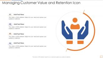 Managing Customer Value And Retention Icon