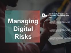 Managing digital risks powerpoint graphics