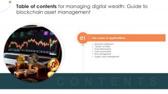 Managing Digital Wealth Guide To Blockchain Asset Management Table Of Contents BCT SS
