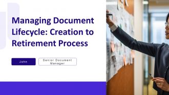 Managing Document Lifecycle Creation To Retirement Process PPT Template AT