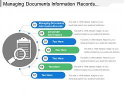 Managing documents information records corporate governance business process improvement