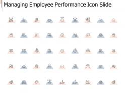 Managing employee performance icon slide strategy i281 ppt powerpoint presentation layout