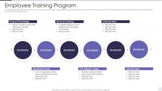 Managing Employee Turnover Employee Training Program Ppt Infographics Example