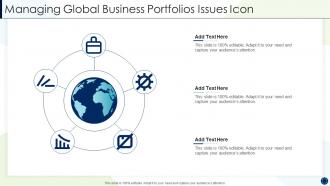 Managing global business portfolios issues icon