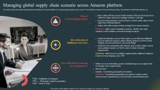 Managing Global Supply Chain Scenario Across Amazon Comprehensive Guide Highlighting Amazon Achievement