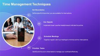 Managing Interruptions From Colleagues At Work PPT Demonstration AT Graphical Impactful
