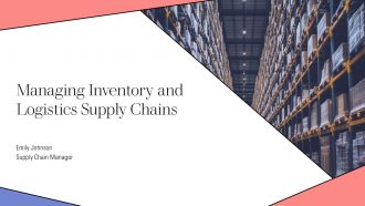 Managing Inventory And Logistics Supply Chains PPT Information AT