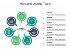 Managing leading teams ppt powerpoint presentation icon picture cpb