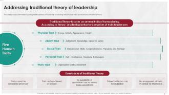 Managing Life At Workplace Addressing Traditional Theory Of Leadership