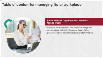 Managing Life At Workplace Powerpoint Presentation Slides Complete Deck Idea Researched
