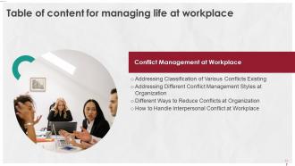 Managing Life At Workplace Powerpoint Presentation Slides Complete Deck Images Designed
