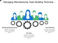 Managing manufacturing team building technical credibility problem solving