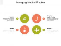 Managing medical practice ppt powerpoint presentation model portfolio cpb