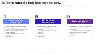 Managing Mobile Device Solutions For Workforce Key Features Associated To Mobile Device Management